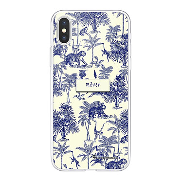 LaCoqueFrançaise Coque iPhone Xs Max silicone transparente Motif Botanic Rêve ultra resistant