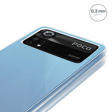 Avis Avizar Coque pour Xiaomi Poco X4 Pro 5G Silicone Gel Souple Flexible Ultra-fine 0.3mm  Transparent