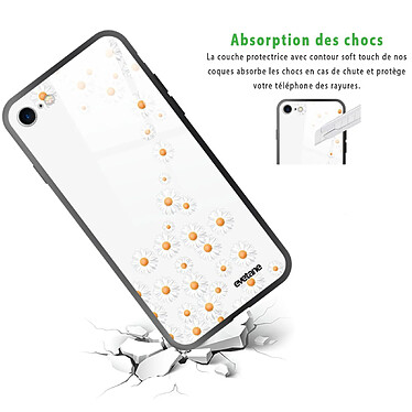 Avis Evetane Coque iPhone 7/8/ iPhone SE 2020/ 2022 Coque Soft Touch Glossy Marguerite Design