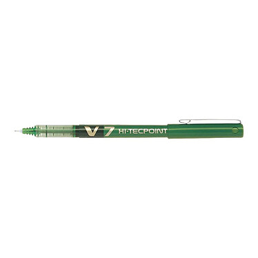 PILOT Stylo roller Hi-Tecpoint V7 Encre liquide Pointe moyenne Vert x 12