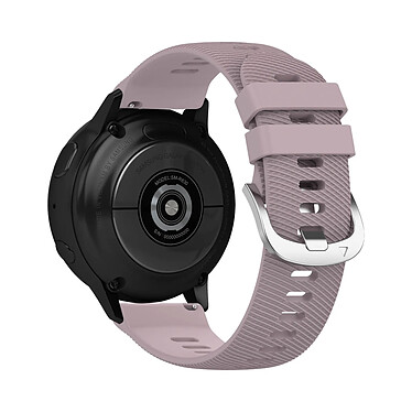 Avizar Bracelet pour Samsung Galaxy Watch Active 2 40mm Silicone Texturé Gris Lavande