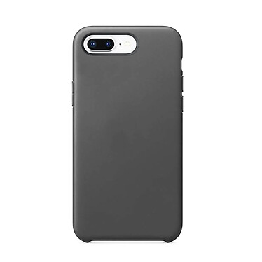 LaCoqueFrançaise Coque iPhone 7 Plus /8 Plus Grise Anthracite Silicone liquide Toucher Doux Housse Antichocs