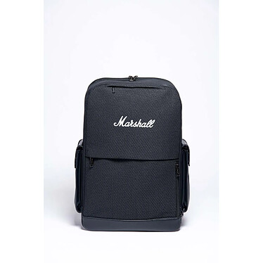 Marshall - Sac à dos avec compartiment pc - contenance 24L - noir et logo blanc