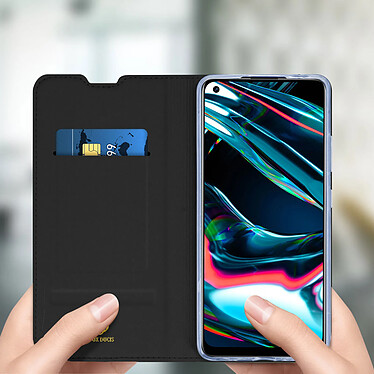 Avis Dux Ducis Housse pour Realme 7 Pro Étui Porte-carte Fonction Support Vidéo  Noir