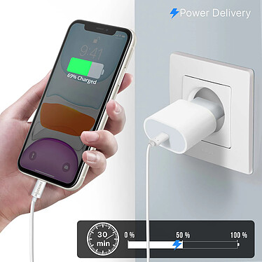 Acheter Swissten Câble USB-C pour Apple Watch iPhone et iPad Power Delivery  1.2m Blanc