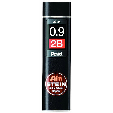 PENTEL Etui de 36 mines 0,9 mm AIN STEIN C279 dureté 2B x 12