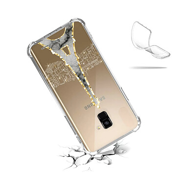 Acheter LaCoqueFrançaise Coque Samsung Galaxy A8 2018 anti-choc souple angles renforcés transparente Motif Illumination de paris