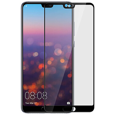 Avizar Film Huawei P20 Protection écran intégral verre trempé anti-explosion bords noir