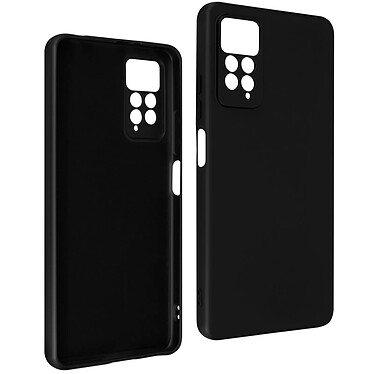 Avizar Coque pour Xiaomi Redmi Note 11 Pro 5G Silicone Semi-rigide Finition Soft-touch  Noir