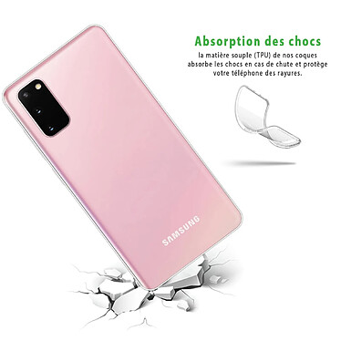 Avis Evetane Coque Samsung Galaxy S20 Silicone + 2 Vitres en verre trempé Protection écran ultra résistant