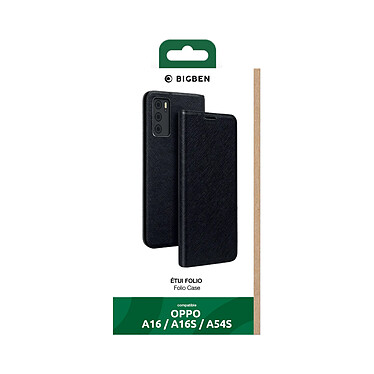 Acheter BigBen Connected Étui Folio pour Oppo A16/A16S/A54S avec Fonction Support et Porte-Cartes Noir