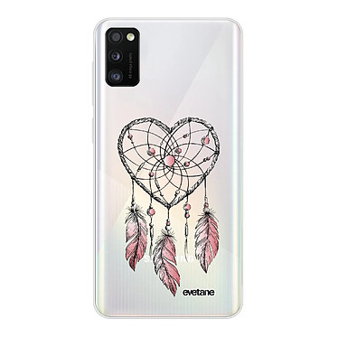 Evetane Coque Samsung Galaxy A41 360 intégrale transparente Motif Attrape coeur Tendance