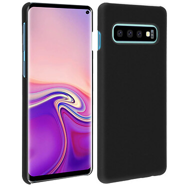 Avizar Coque Samsung Galaxy S10 Antichoc Rigide Soft Touch Résistant Noir Mat