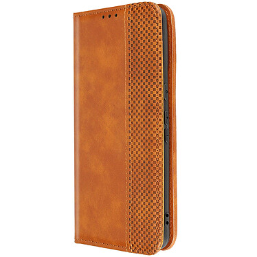 Avizar Étui pour Google Pixel 8 Pro Clapet Portefeuille Motif Damier  Marron