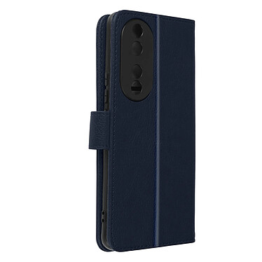 Avizar Étui pour Honor 90 Clapet Portefeuille Support Vidéo  Bleu Nuit