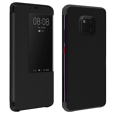 Avizar Housse Huawei Mate 20 Pro Étui Grande Fenêtre Translucide Coque Rigide - noir