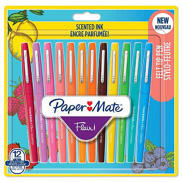 PAPER MATE Stylo feutre Flair SCENTED, blister de 12