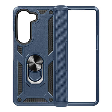 Avizar Coque pour Samsung Galaxy Z Fold 5 Hybride Bague Support Magnétique  Bleu Nuit