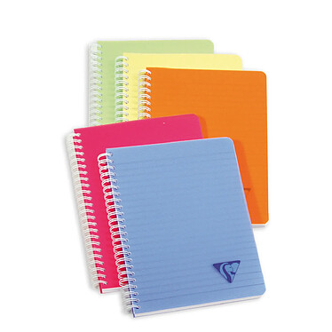 CLAIREFONTAINE Linicolor carnet reliure intégrale 14,8x21 180p ligné assortiment FRESH Aléatoire