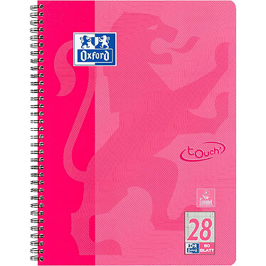 OXFORD Cahier Touch, A4+, quadrillé, 160 pages, rose