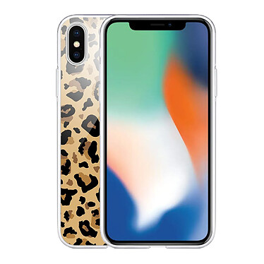 Avis Evetane Coque iPhone Xs Max silicone transparente Motif Léopard Beige ultra resistant