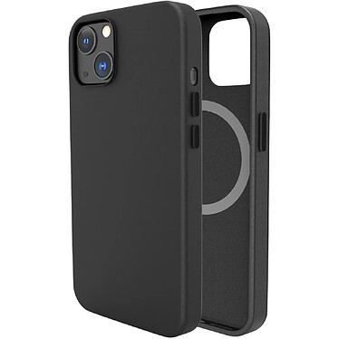 So Seven Coque pour iPhone 14 MAGCASE TOUCHER CUIR Noir