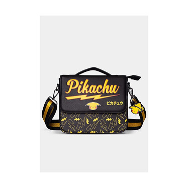 Pokémon - Sac à bandoulière en cuir PU portable Pikachu