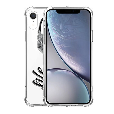 Avis Evetane Coque iPhone Xr anti-choc souple angles renforcés transparente Motif Love Life