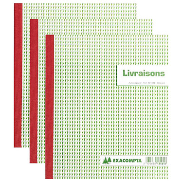 EXACOMPTA Manifold Livraisons 21x18 cm 50 Feuillets Tripli Autocopiants x 3