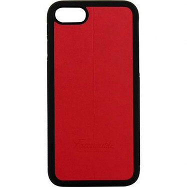 Façonnable Coque pour iPhone SE (2020)/8/7 Rigide Liseré Rouge / Noir