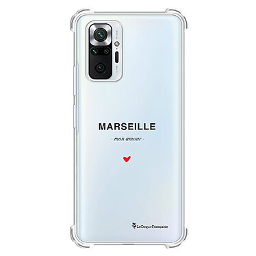 LaCoqueFrançaise Coque Xiaomi Redmi Note 10 Pro Silicone antichocs Solides coins renforcés  transparente Motif Marseille mon amour