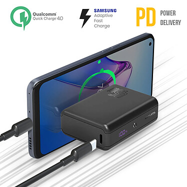 Acheter 4smarts Chargeur Externe 10000mAh 2 USB-C 45W Design Compact Pocket Slim  Noir