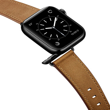 Avizar Bracelet pour Apple Watch 41mm et 40mm et 38 mm Cuir véritable  Marron clair pas cher