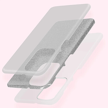 Avis Avizar Coque pour Samsung Galaxy A23 5G Design Paillette Amovible Silicone Semi-rigide argent