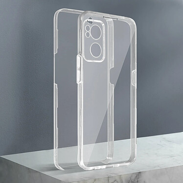 Avizar Coque pour Oppo Find X5 Lite Intégrale Arrière Rigide Transparent et Avant Souple  transparent pas cher