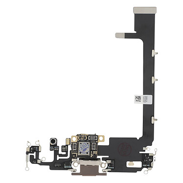 Clappio Connecteur de Charge pour iPhone 11 Pro Max, Port Lightning + Micro Dorée