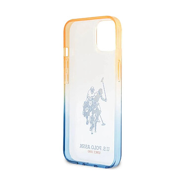 U.S Polo Coque de Protection pour iPhone 14 Double Horse Bleu