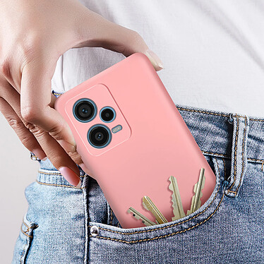 Avizar Coque pour Xiaomi Redmi Note 12 Pro Silicone Semi-rigide Finition Douce au Toucher Fine  Rose pas cher