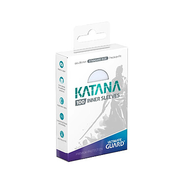 Ultimate Guard - Pack 100 Katana Inner Sleeves taille standard Transparent