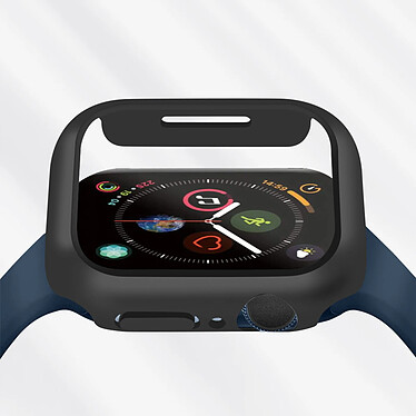 Avizar Coque Apple Watch Serie 7 (45mm) Rigide Finition Soft-touch Enkay noir pas cher