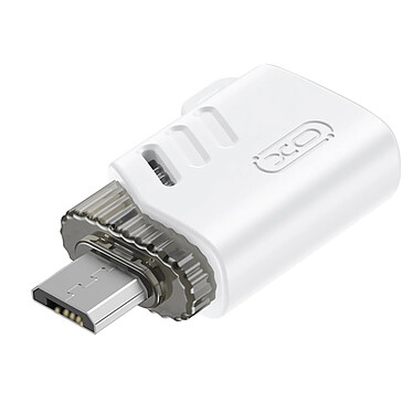 XO Adaptateur OTG USB Femelle vers Micro-USB Mâle Transfert de Données Blanc pas cher