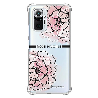 LaCoqueFrançaise Coque Xiaomi Redmi Note 10 Pro anti-choc souple angles renforcés transparente Motif Rose Pivoine