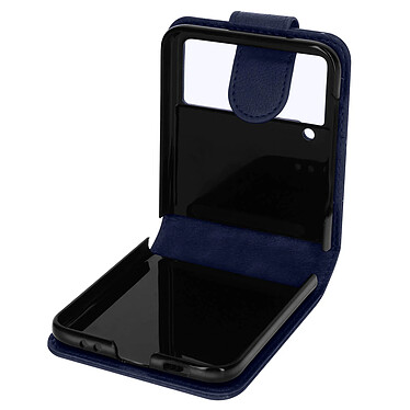 Avizar Coque pour Samsung Galaxy Z Flip 3 Clapet avec Languette Magnétique  Bleu Nuit