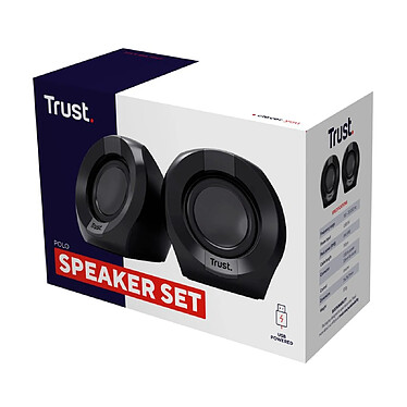 Acheter Trust Enceinte 2.0 Polo pour Ordinateur avec Commande sur Fil Noir