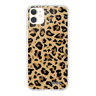 Evetane Coque iPhone 11 360 intégrale transparente Motif Léopard Beige Tendance