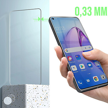 Avizar Verre Trempé pour Oppo Reno 8 5G Dureté 9H Anti-traces  Transparent pas cher