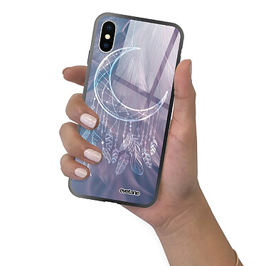 Evetane Coque en verre trempé iPhone Xs Max Lune Attrape Rêve pas cher