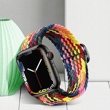 Acheter Avizar Bracelet pour Apple Watch 41mm et 40mm et 38 mm Nylon Tressé Ajustable par Boucle Métallique  multicolore