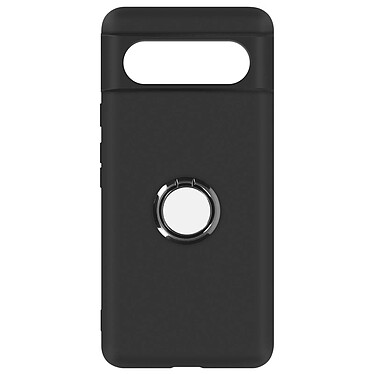 Avizar Coque pour Google Pixel 8 Silicone Bague Métallique  Noir