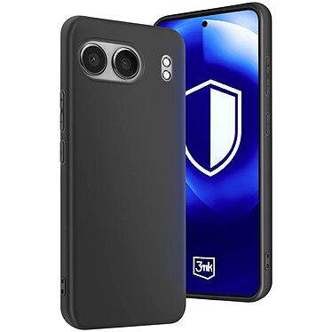 3mk Coque pour OnePlus Nord 4 Antichoc Souple Mat Noir